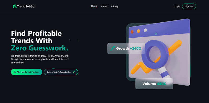 TrendSetGo - Predictive AI Trends Analyzer — WEB APPS, SAAS, AI project case study