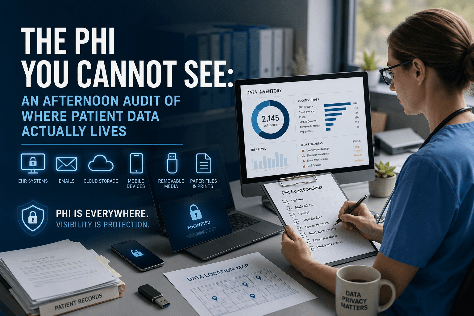 The PHI You Cannot See: An Afternoon Audit of Where Patient Data Actually Lives